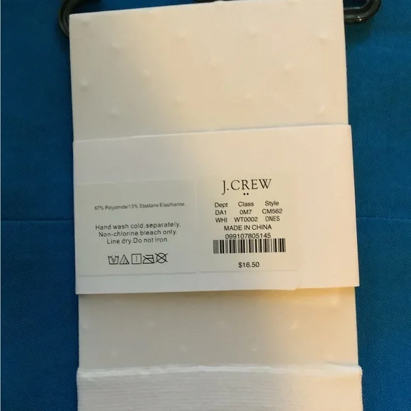 J.Crew Textured White sheer Socks - Picture 2 of 2